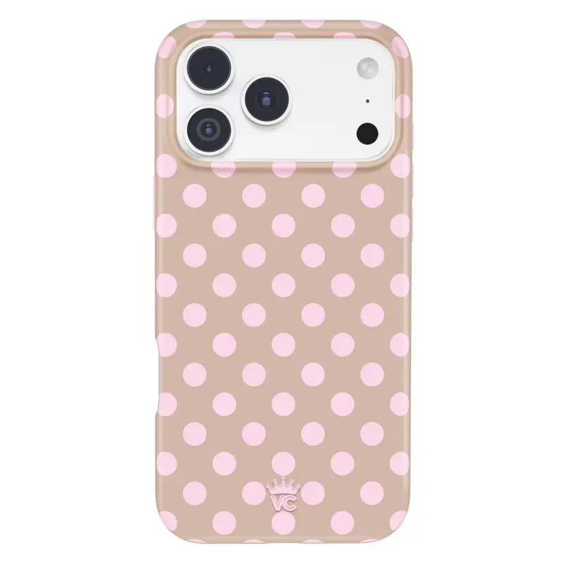 Velvet Caviar Brown Sugar Polka Dot Aesthetic Magnetic iPhone Case - Heavy Duty Shockproof Drop Protection, Phone Protector Accessory, Wireless-Compatible - Fits iPhone 18 Pro Max, 18 Pro, 17, 16, 15 & More