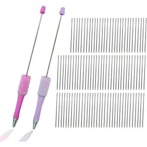 Pens Beadable Pen Extender Rod100pcs Plus 2 Nice Looking Ballpoint Pens Replacement Rod For DIY Fountain Pen  Repair