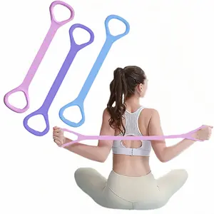 Non-Slip Resistance Band Kit – Multi-Use Open-Handle Stretch Bands for Home/Gym Workouts: Target Glutes, Thighs and Arms with Adjustable Tension (Bonus Exercise Guide)