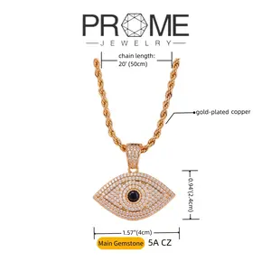 (CN001)Fashionable 'Evil Eye' Zircon Necklace Exquisite Design with Sparkling Zircon Inlay, Symbolizing Protection and Beauty Unique Jewelry for Women, Great Birthday Gift, Holiday Surprise, and Everyday Wear