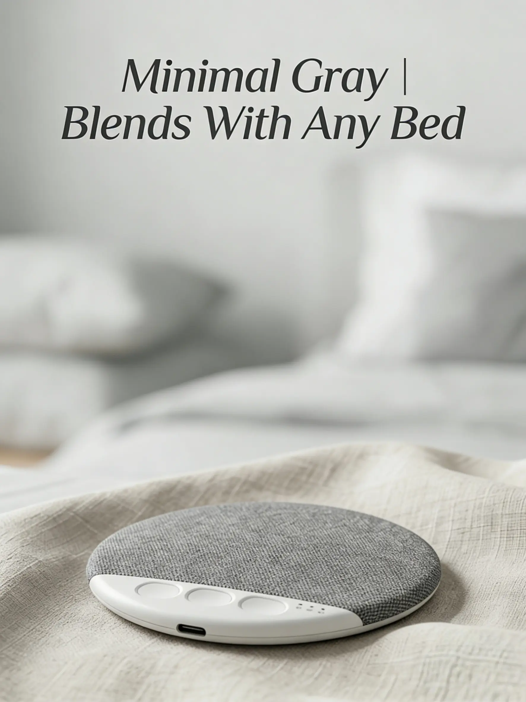 Portable Audio Speaker, Hidden Under Pillow for Private Sleep Sound, Built-in Timer, Card-Enabled Functionality