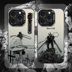 Cool Anime Chainsaw Man Phone Case For iPhone 17 Air 16,15,14,13,12,11,Pro,MAX 4G 5G