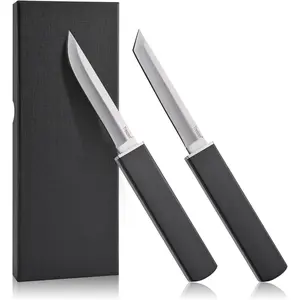 Double edged chef knife, convenient to carry cutting tool, double blade set