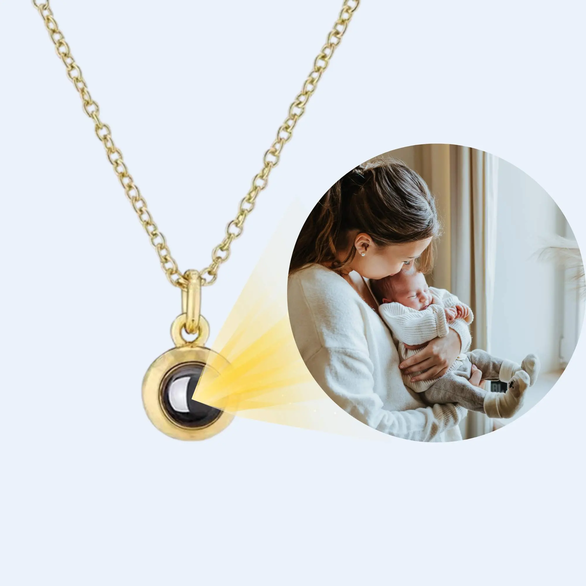 Personalized Photo Necklace - Custom Projection Necklace