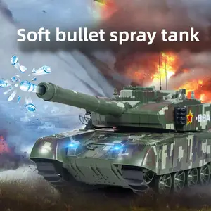 Crawler Remote Control Tank Toy Electric Spray Cannon Boys Battle Children's Armored Car Model