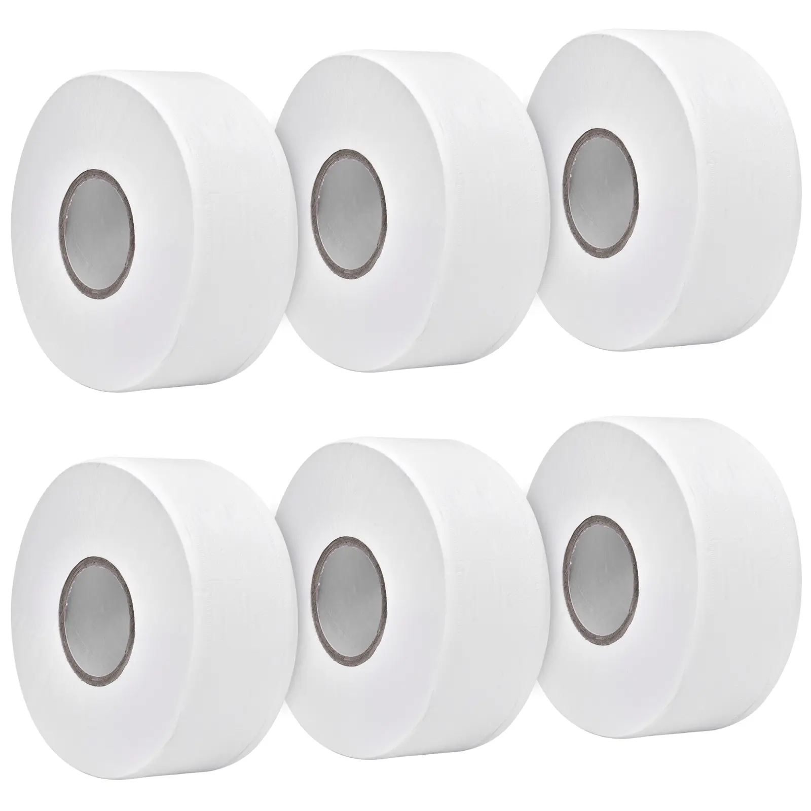 Jumbo Toilet Tissue Rolls, 6-Pack 9" 2-Ply, Extra Absorbency Eases Bathroom Needs, Designed for Busy Restrooms, Long-Lasting Jumbo Roll Dispenser-Compatible