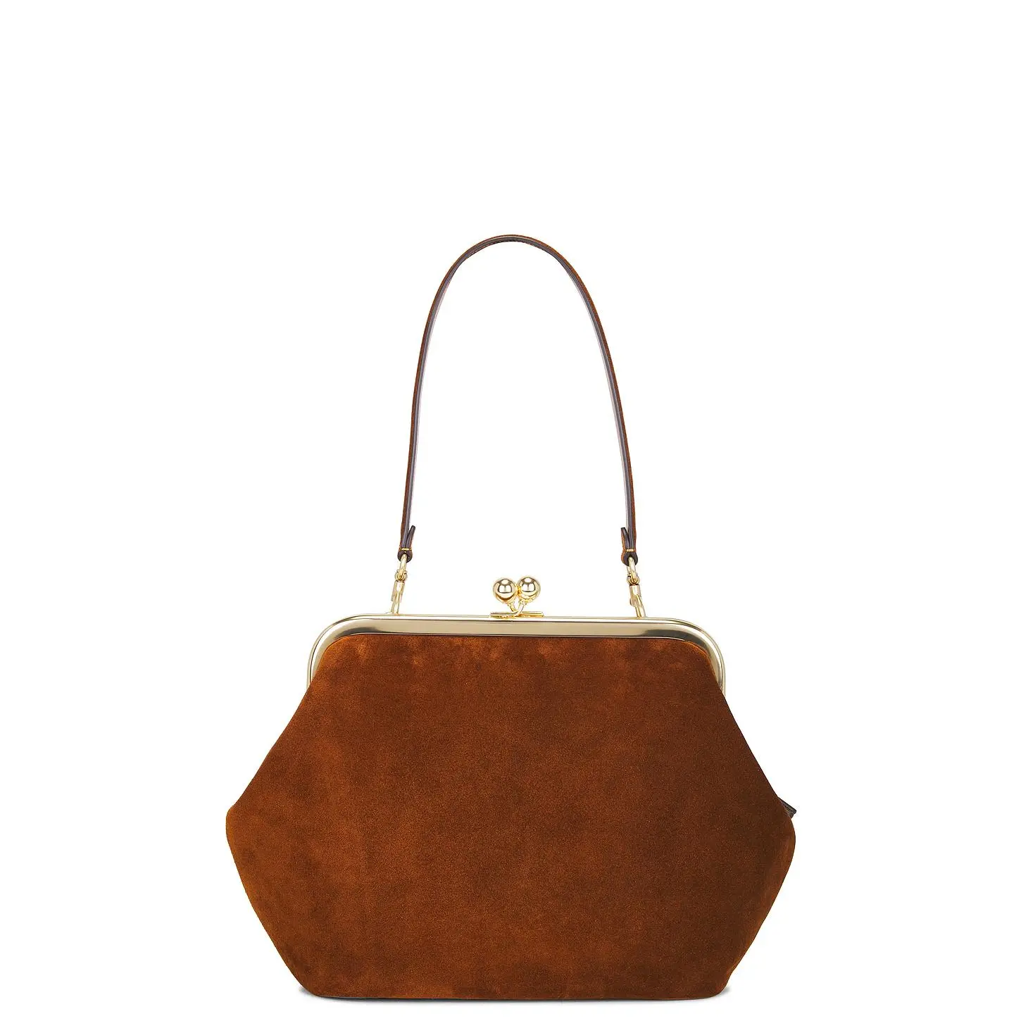 Coach Kisslock Frame 27 Bag in Warm Brown