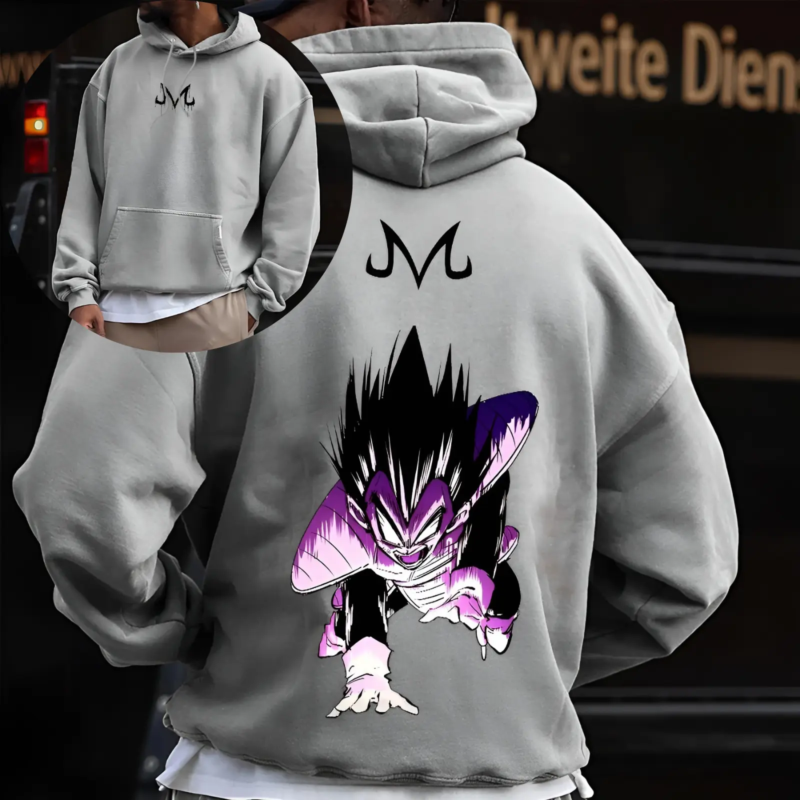 Unisex Vegeta Print Hoodie, Dragon Ball Anime Printed Hoodie, Manga Hoodie For Men, Best Anime Hoodie, Gift For Anime Lovers, Anime Printed Shirt, DB Gift For Fans, Gift For Him, Gift For Her Tops