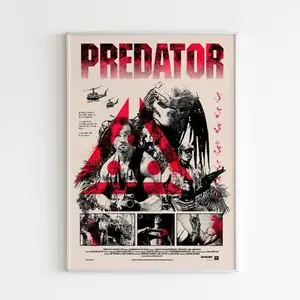 Predator Movie Poster Minimalist Wall Art Print