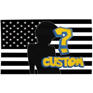 Black Flag Custom America Flag 3x5 ft Double Sides Print Personalized Flags Design Your Image Funny Tapestry Poster For Decorate Clubs Concerts Bars University Dormitories Living Rooms Bedrooms Christmas Gift