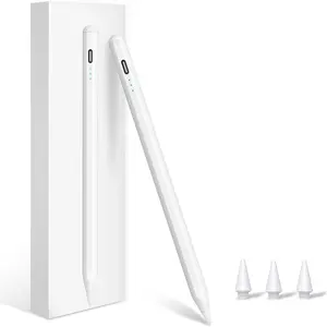 Stylus Pen for iPad (2025-2018),  Charge Pencil for iPad A16 11th/10/9/8/7/6 Gen, Air M3 & M2 2024 11"/13"/5/4/3th Gen, Pro M4 11"/13"/12.9", Mini A17 Pro 7/6/5, Palm Rejection, Tilt Sensitivity