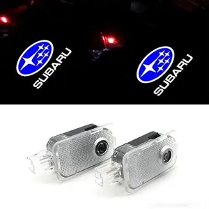 Ultra-Bright 3D Shadow Light Ghost Shadow Car Door Lights for Subaru, 2-Pack Step LED Puddle Lights with Extension Cord, Fits Subaru Outback, Forester, Legacy, Impreza