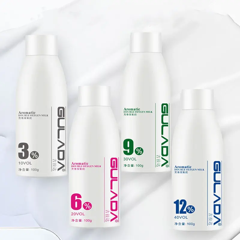 Small Bottle Peroxide Hair Bleach Cream, Hair Lightener, Scented Non-Irritating Nourishing Formula, 100ML Hydrogen Peroxide Hair Dye, Gentle on Scalp, Haircare
