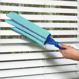 Pro Extra Large Blinds Duster - A Window Blinds Cleaning Tool with Extendable, Featuring Soft Microfiber Sleeves And a Long Handle, Ideal for Cleaning Window Blinds, Air Conditioning Vents, Fans, Car Vents, And Additional Surfaces