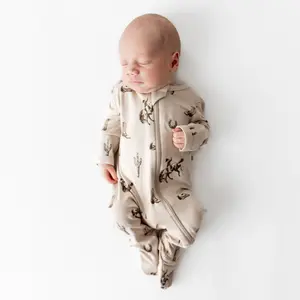 Zippered Footie in Classic Cowboy