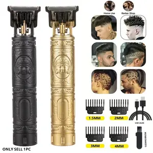 T9 Rechargeable Electric Hair Clipper and Beard Trimmer, Cordless Hair Clippers, Barber Hair Clippers, USB Fade Clipper, Versatile Grooming Tool for Men, Portable Hair Cutting Machine for All Body Hair