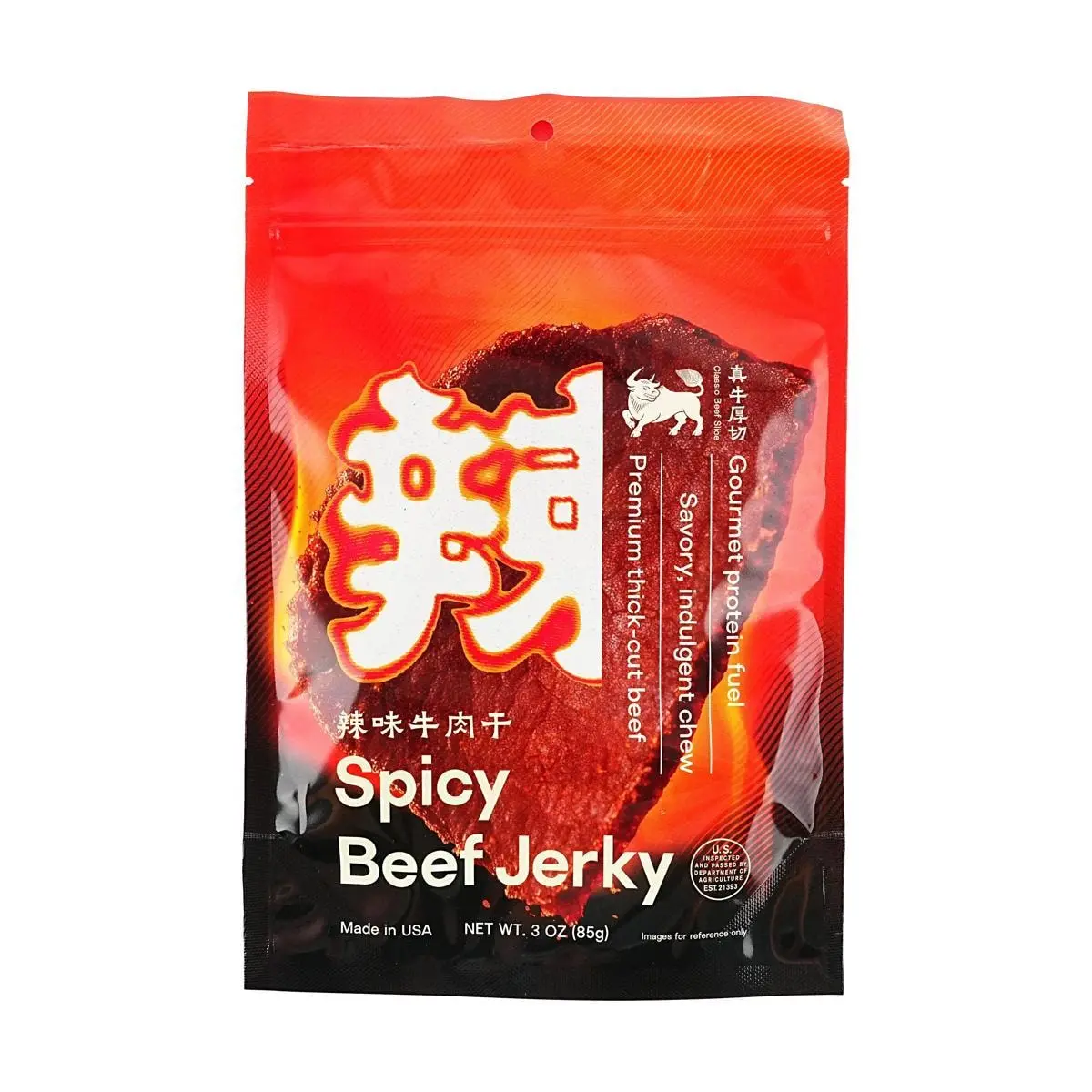 MIBAO Spicy Thick Cut Beef Jerky 85g - High Protein, Savory & Chewy Snack