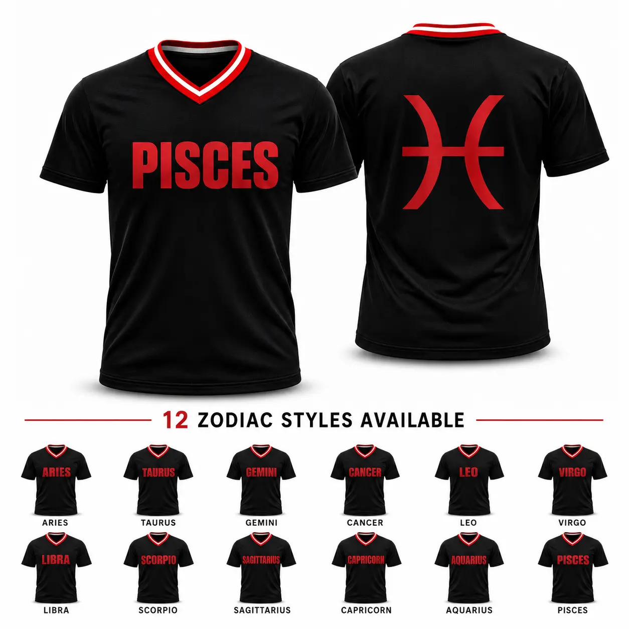 Unisex Zodiac Sports Tee, 12 Astrology Sign V-Neck Shirt, Lightweight Breathable Quick-Dry Casual Top for Men Women,zodiac shirt, zodiac t shirt, astrology shirt, astrology tee, astrology sign shirt,horoscope shirt, star sign shirt,12 zodiac shirt Athleti