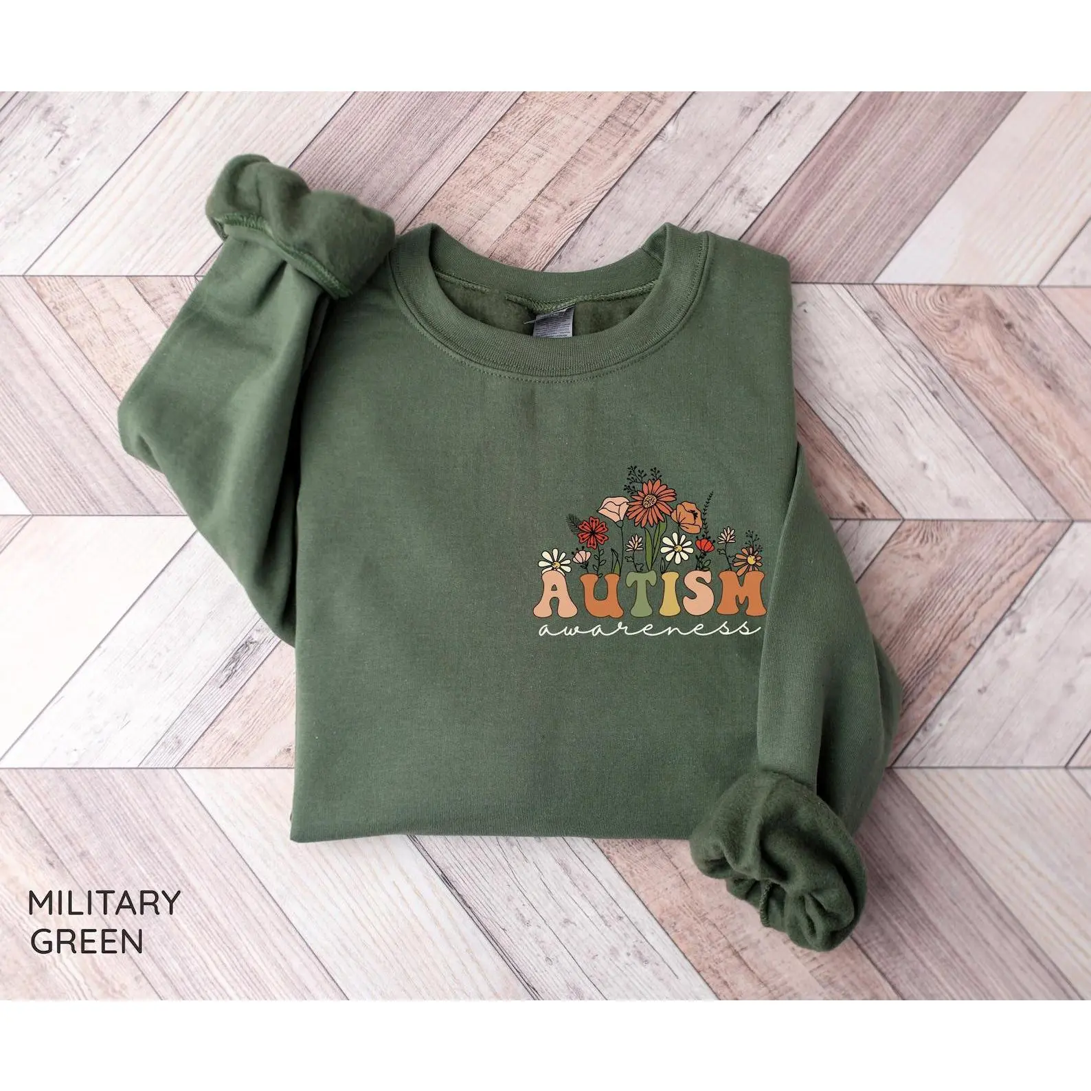 Wildflowers Autism Awareness Sweatshirt, Autism Crewneck Sweater, Special Education, Neurodiversity Shirt, Autism Awareness Gift, Equality Shirts