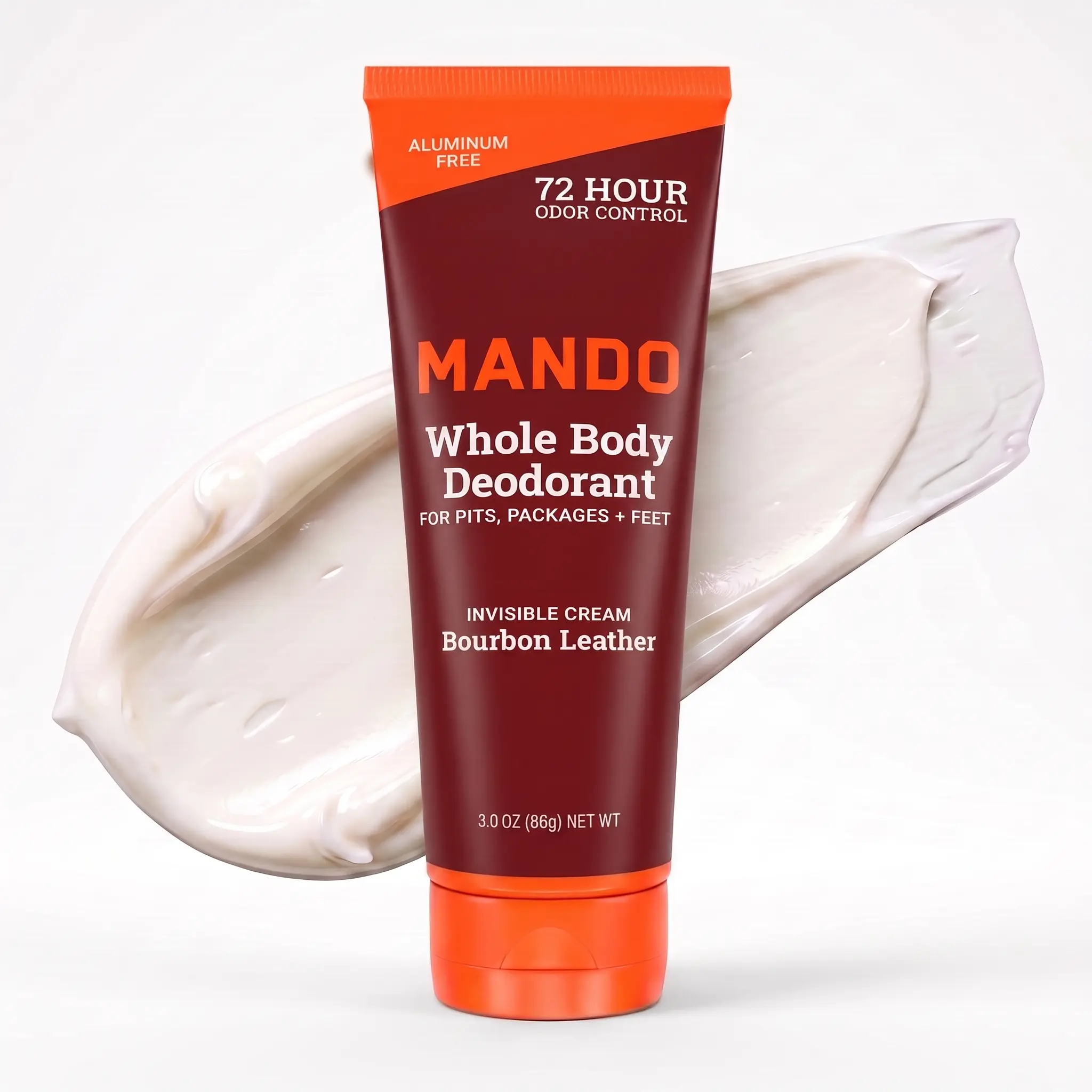 Mando Whole Body Deodorant Cream | Aluminum Free, No White Marks, 72Hr Odor Control