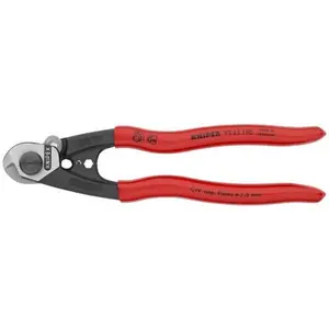 KNIPEX (95 61 190 SBA) 7-1/2" Wire Rope Shears