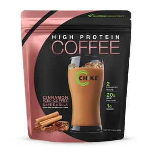 Chike Protein Iced Coffee Cinnamon Flavor 20g Whey Protein 2 Espresso Shots Low Sugar US Made High Protein Coffee