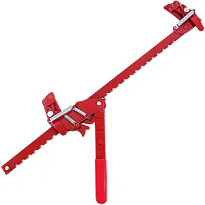 Carbon Fence Wire Stretcher & Splicer All Purpose Tool for Barbed & Wire Repair Red Resistant Tensioner Ratchet for Agricultural Ranch & Residential Fencing