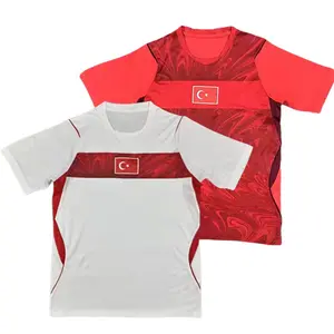 Fan version For men 2026 Football Jersey Match Football Jersey Training Football Jersey Special edition Football Jersey/ Turkey White Red Black Home Away Soccer Jersey /Short Sleeve Quick-drying Breathable Stretchy Cheap Top