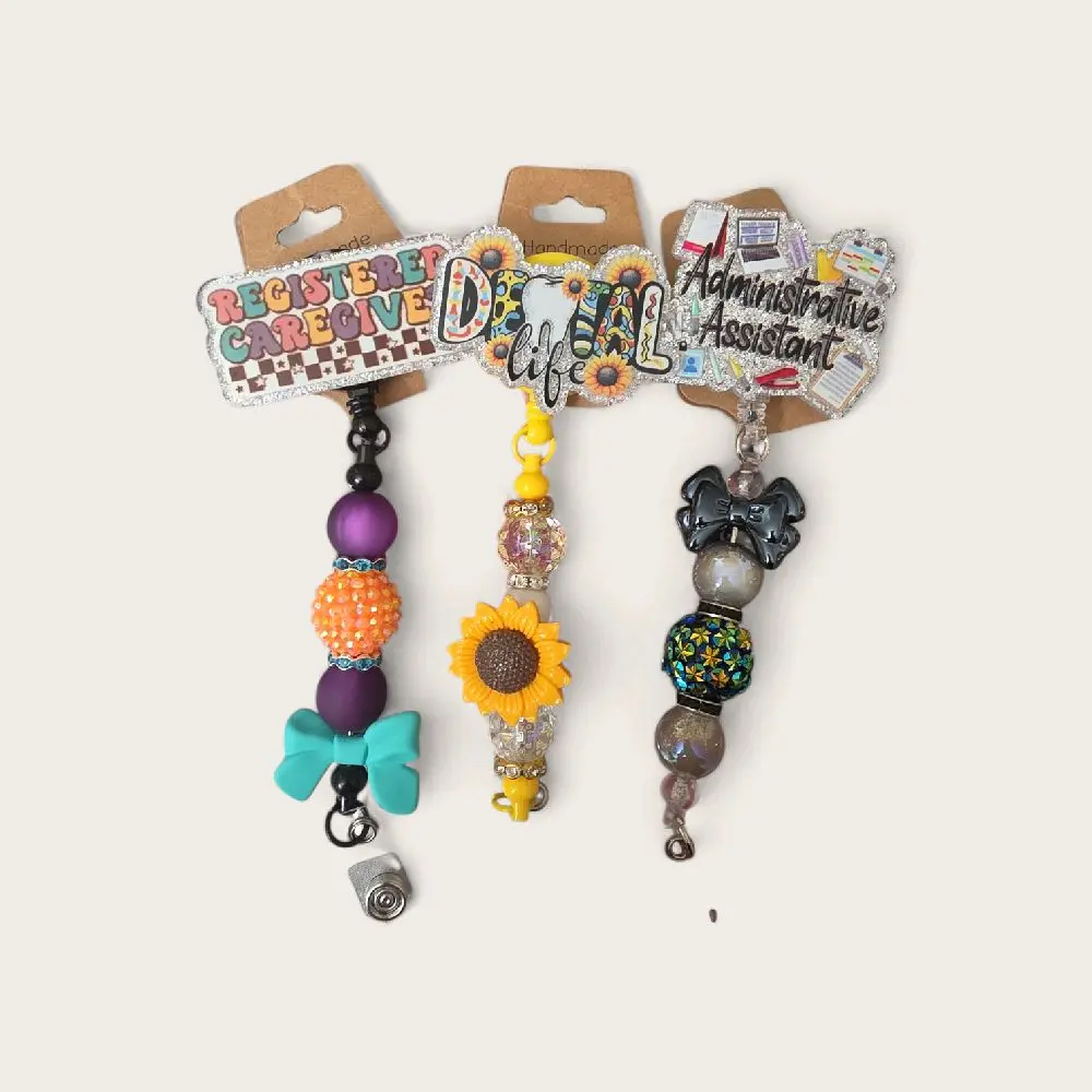 Beaded Badge reels Beaded Badge reels