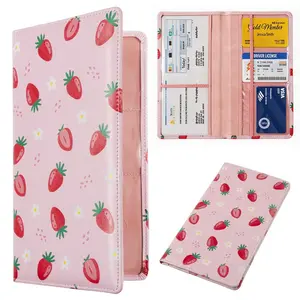 Car Registration and Insurance Card Holder Case - Magnetic Leather Vehicle Glove Box Organizer, Automobile License Document Folder, Essential Auto Accessories Case