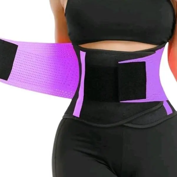 Adults' Multi-Size Long Torso Waist Training Belt - Latex-Free Neoprene Waist Cincher with 2x Compression, Anti-Rollover Design, Extra Coverage, Back/Lumbar Support, Posture Aid for Back Pain Relief, Exercising, Weightlifting