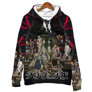 Dungeon Meshi Pullover Hoodie, Anime Hoodie 3D