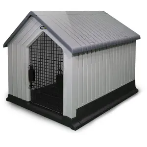 MiraPet Dog House, Indoor or Outdoor Durable Plastic Waterproof Shelter, Small