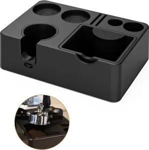 10-in-1 Espresso Tamping Station with Knock Box Fits 51/54/58mm Accessories