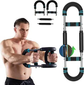 Adjustable Arm Trainer for Men 60-100lbs – Chest Workout Equipment for Home Gym, Shoulder Muscle Training & Upper Body Strength Fitness