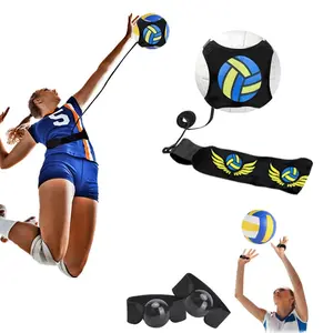 Premium Solo Volleyball Trainer Equipment Aid - Adjustable Rebounder Practice Kit for Serving, Spiking & Setting - Self-Training Gear Gifts for Teen Girls, Boys & Beginners student sportsgear