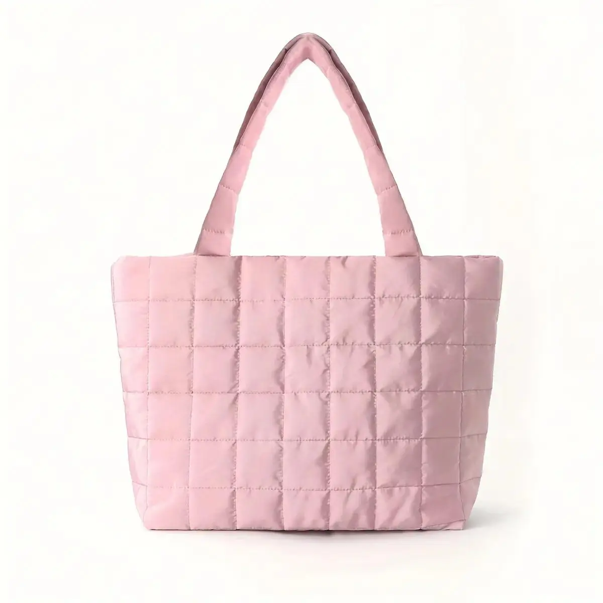 Women's Trendy Minimalist Quilted Puffy Tote Bag, Large-Capacity Crossbody Shoulder Bag, Practical Fashion Accessory for Daily Commute