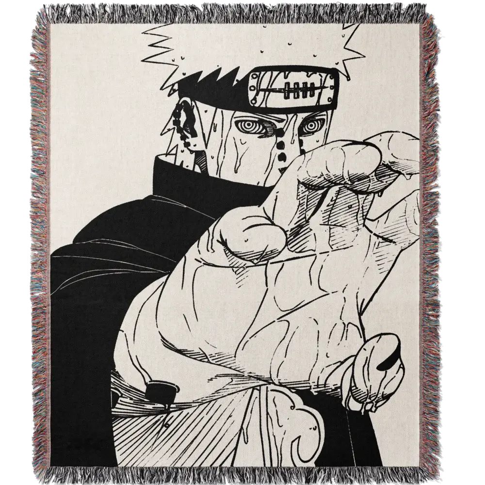 Pain Woven Blanket Tapestry | Anime Room Decor | TikTok Viral Tapestry | Otaku Wall Art