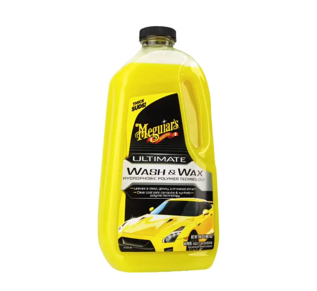 Meguiars Ultimate Car Wash and Wax, Hybrid Glossy Shine and Protection, 48 fl oz.