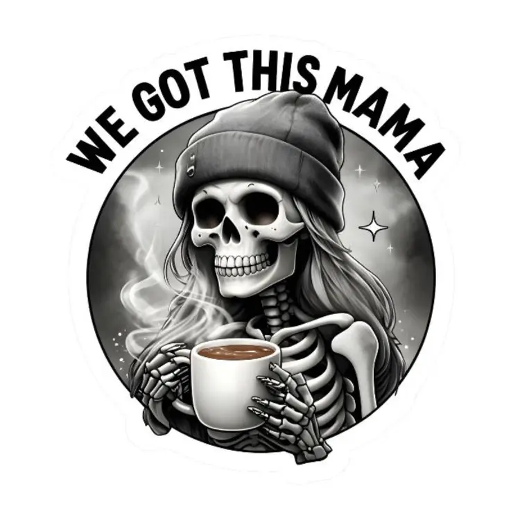 Mama Kiss-Cut Vinyl Decals, Mom Gift, Mother's Day Stickers, Car Decals, Laptop Stickers, Vinyl Stickers