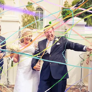 20Pack Streamers Poppers - Colorful Hand Throw Confetti Poppers, No Mess Paper Crackers for Birthday Wedding Party Celebrations, Multi-Color