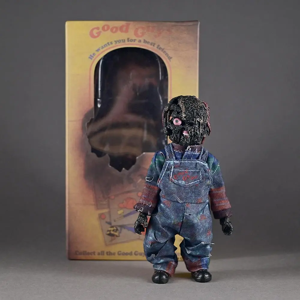 Available Child's Play limited edition fabric burnt version Chucky action figure doll toy ornament Halloween gift for friends