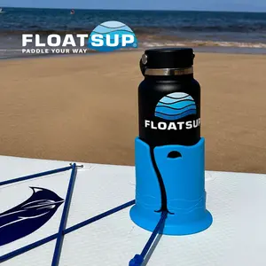 Floatsup JUMBO Water Bottle Holder for Paddle Boards & Kayaks - Fits 32 oz Bottles Beverage Utensil Cup
