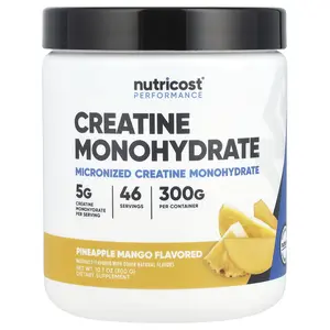 Nutricost ​Performance, Creatine Monohydrate, Pineapple Mango, 10.7 oz (300 g)