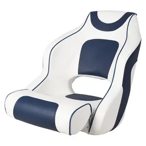 Garvee High-Back Boat Captain Bucket Seat with Reverse-Up Armrests – Thick Padded Waterproof Marine Chair,250 lbs Capacity,Fishing Chairs for Boats, Sightseeing, Speedboat
