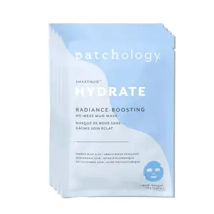 Patchology Hydrate Radiance-Boosting SmartMud No-Mess Mud Mask – Minimize Pores & Clear Complexion, 4 Masks Clay skin care products Brightening Dewy