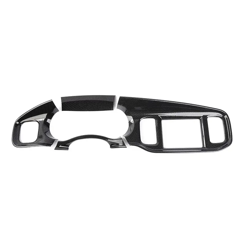 ABS Material UV-Resistant Durable Coating 4-Item/Set Car Interior Trim Panel - Vehicle Dashboard, Instrument Gauge Cluster, Center Console Fascia Garnish Bezel Accessory for 2011-2014 Dodge Charger