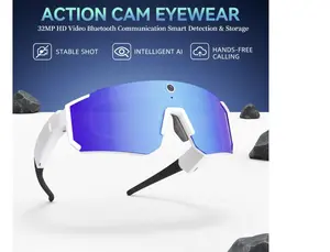 AI Smart Sport Glasses 32MP HD Camera, Video Recording Glasses, Multifunctional Wireless Audio, Bluetooth, Glasses with AI Voice assistance, UV Protection Eyeglasses
