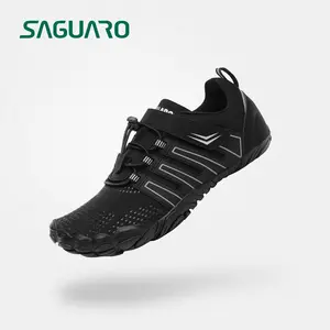 Saguaro Vigor II-Men's and Women's  Barefoot Shoes | Zero Drop Sole | Optimal Relaxation ||Breathable | Minimalist Black Flat Outdoorfun Outdoor Sneakers