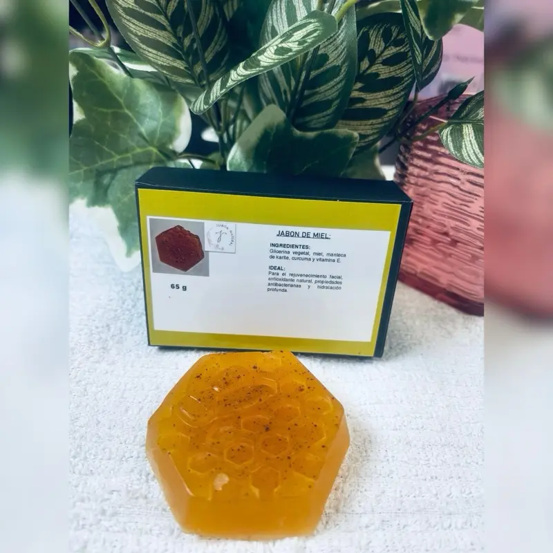 Jovita’s Handcrafted Honey Face Bar Soap - Fragrance-Free, Exfoliating & Soothing Soap Made in Michoacan, Mexico - 70 g - Skincare, Gentle, Synthetic, Exfoliate, Shea, Comfort, Cleansing